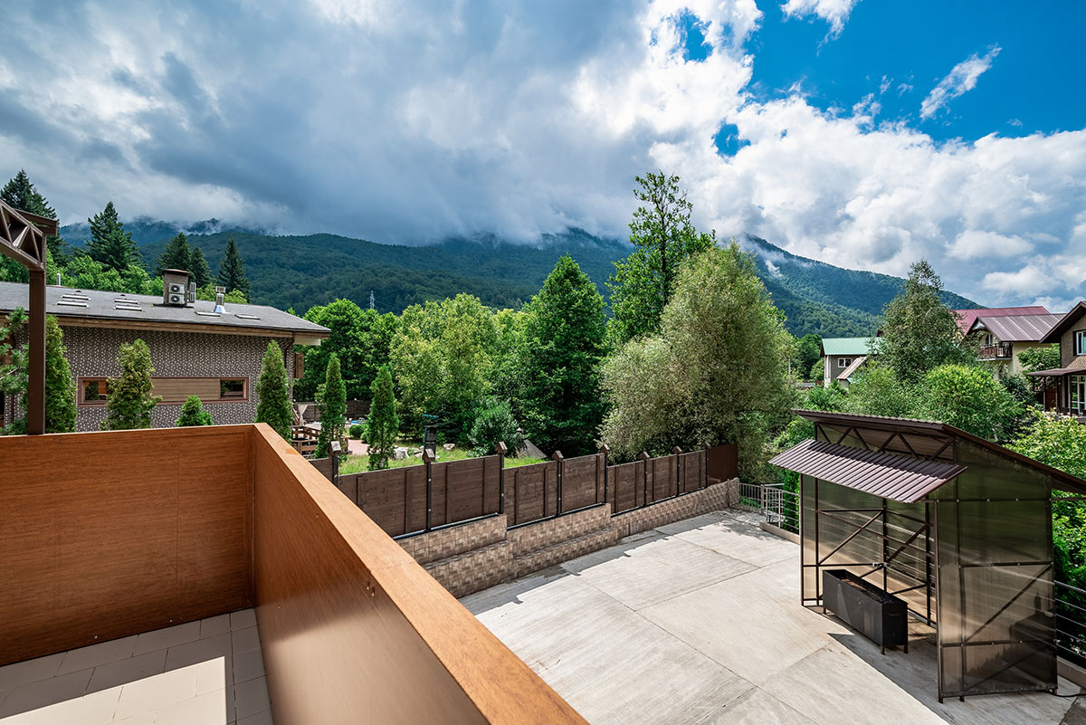 Делюкс | терраса | вид на горы