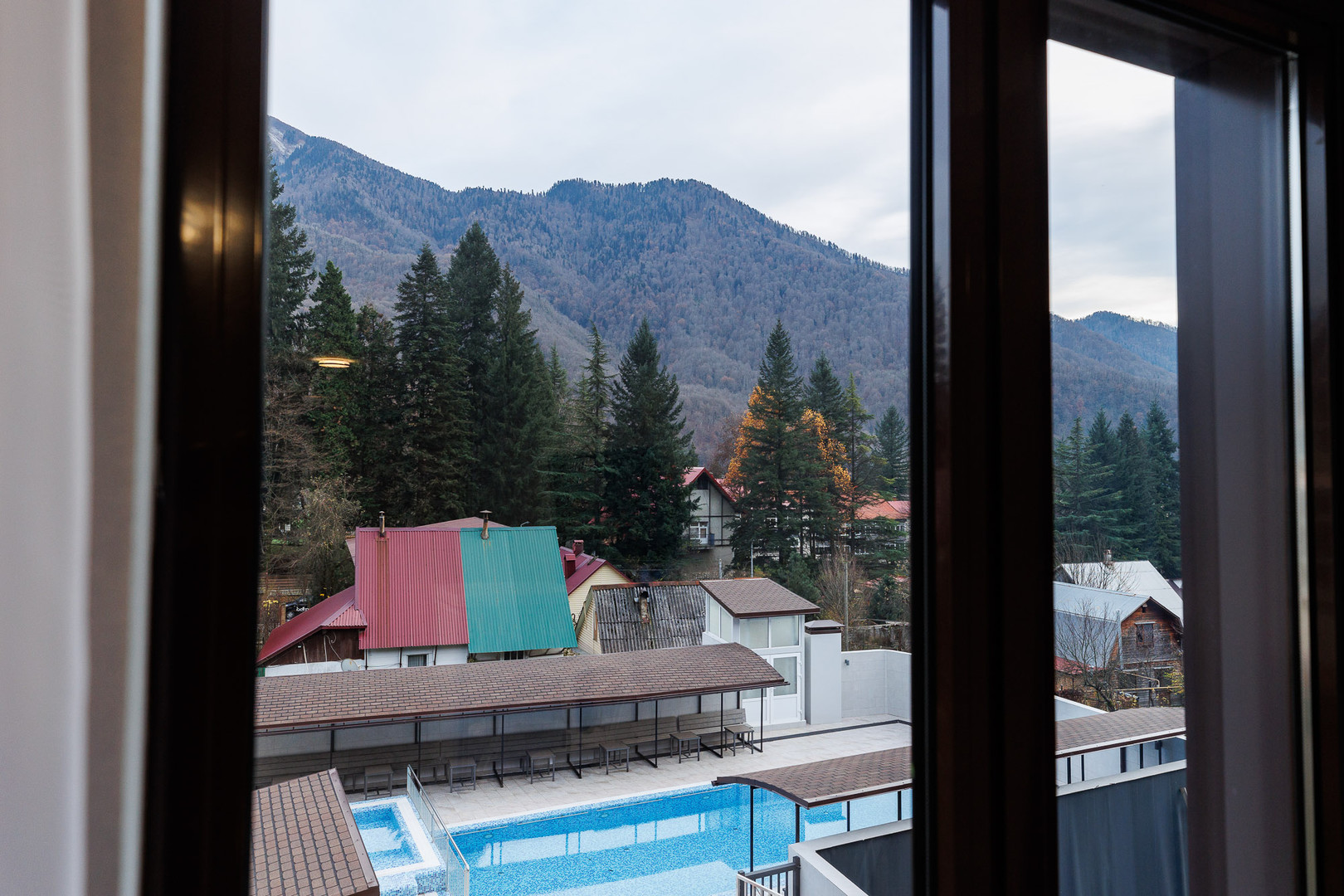 Вид на горы из номера